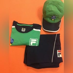 Fila activewear T-shirt, Short & Cap